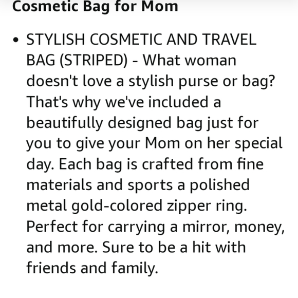 Silly Obsessions Cosmetic Bag & Clam Shell Vanity Mirror For Mom - Picture 2 of 15